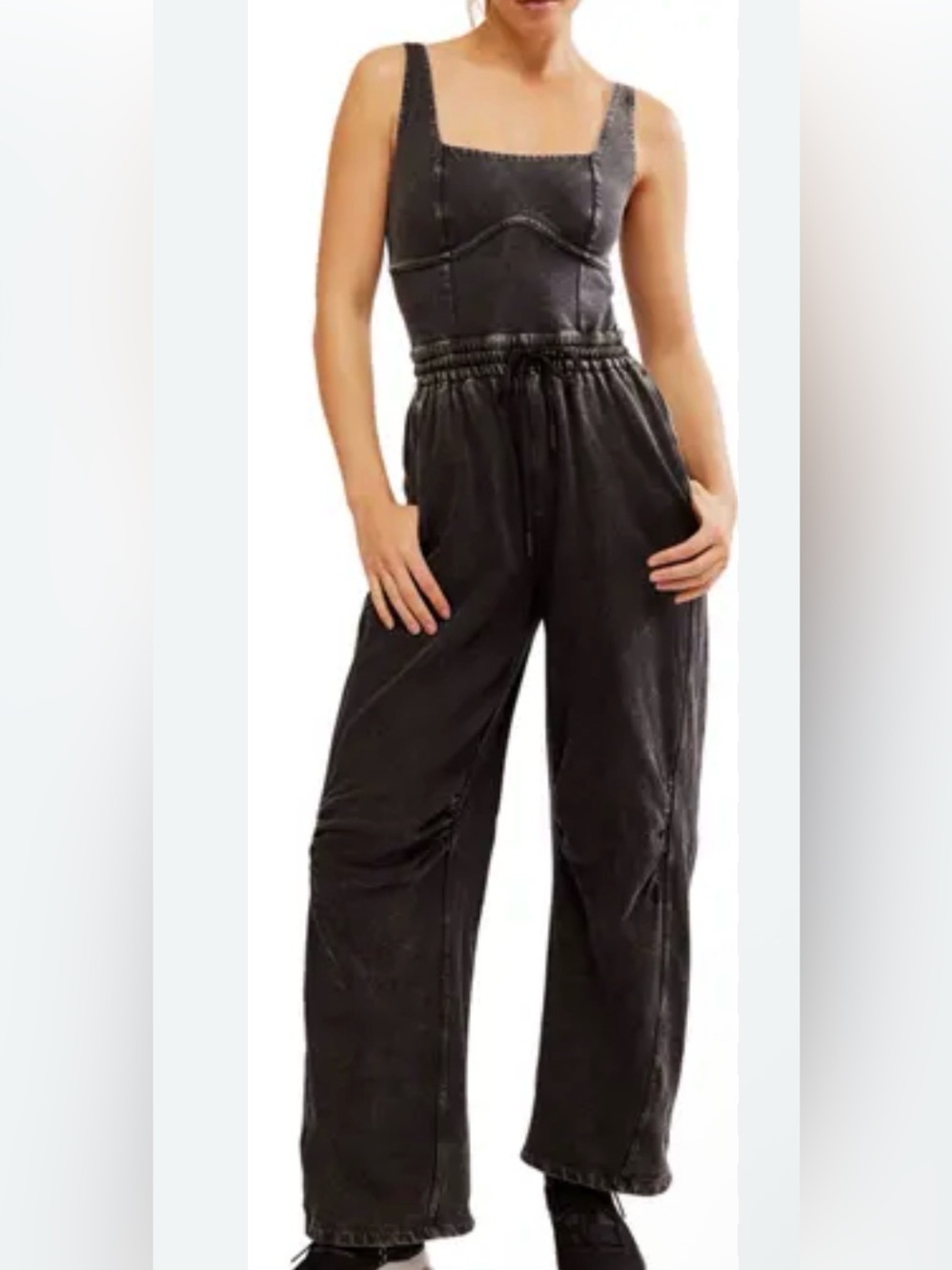 Free people FP Movement Inbound Stretch Cotton Jumpsuit
